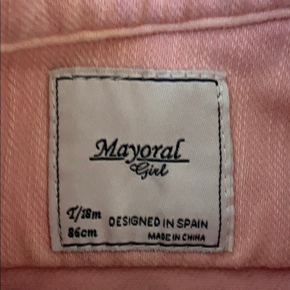 Pink Mayoral Jean Jacket. Size 18months - Picture 2 of 6